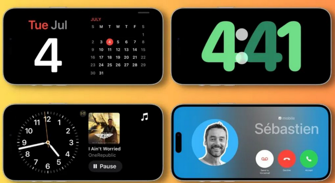 东阳苹果手机维修分享iOS17横屏充电待机显示有什么好处 