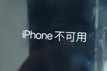 东阳苹果服务网点分享锁屏界面显示“iPhone 不可用”如何解决 