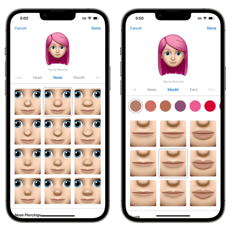 东阳苹果手机维修分享​iOS 16中的拟我表情有了哪些变化和升级 